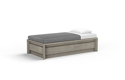 Sequoia Molded Platform Bed, Wood Grain, Coastal Driftwood