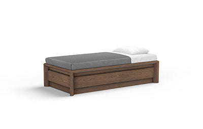Sequoia Molded Platform Bed, Wood Grain, Walnut