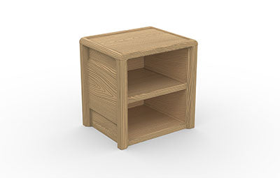 Sequoia Molded Nightstand, Wood Grain, Heritage Oak