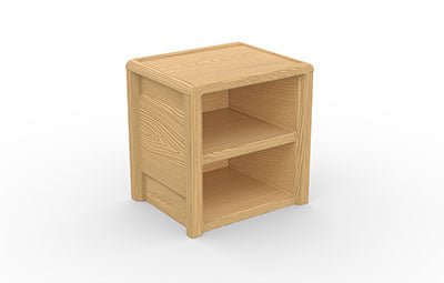 Sequoia Molded Nightstand, Wood Grain, Natural Oak