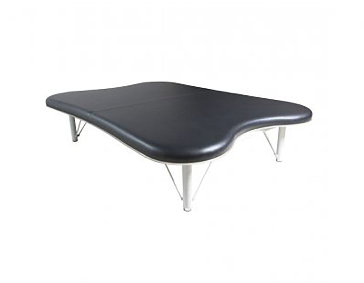 Tri W-G Mat Table, Motorized Hi-Lo (23.5"-35"H), Hour-Glass Top, 5'W x 7'L, 600 lb capacity - Specify Color