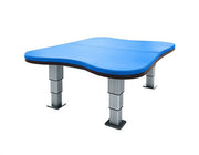Tri W-G Mat Table, Bariatric Motorized Hi-Lo (17.25"-33"H), Hour-Glass Top, 5'W x 7'L, 750 lb capacity - Specify Color