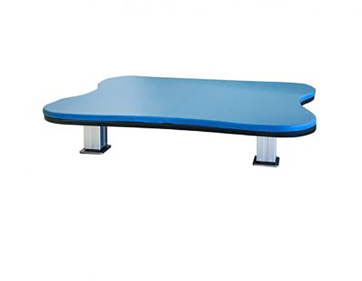 Tri W-G Mat Table, Bariatric Motorized Hi-Lo (17.25"-33"H), Hour-Glass Top, 6'W x 8'L, 750 lb capacity - Specify Color
