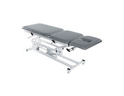 Tri W-G Treatment Table, Motorized Hi-Lo 3 section, fixed center, 27" x 76", w/ casters - Specify Color