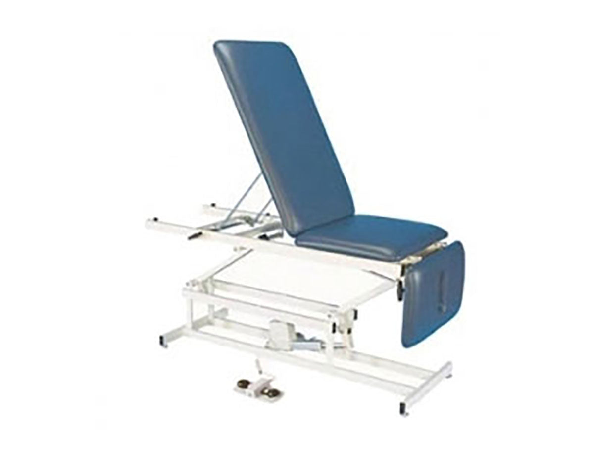 Tri W-G Treatment Table, Motorized Hi-Lo 3 section, fixed center, 27" x 76", 400 lb capacity - Specify Color
