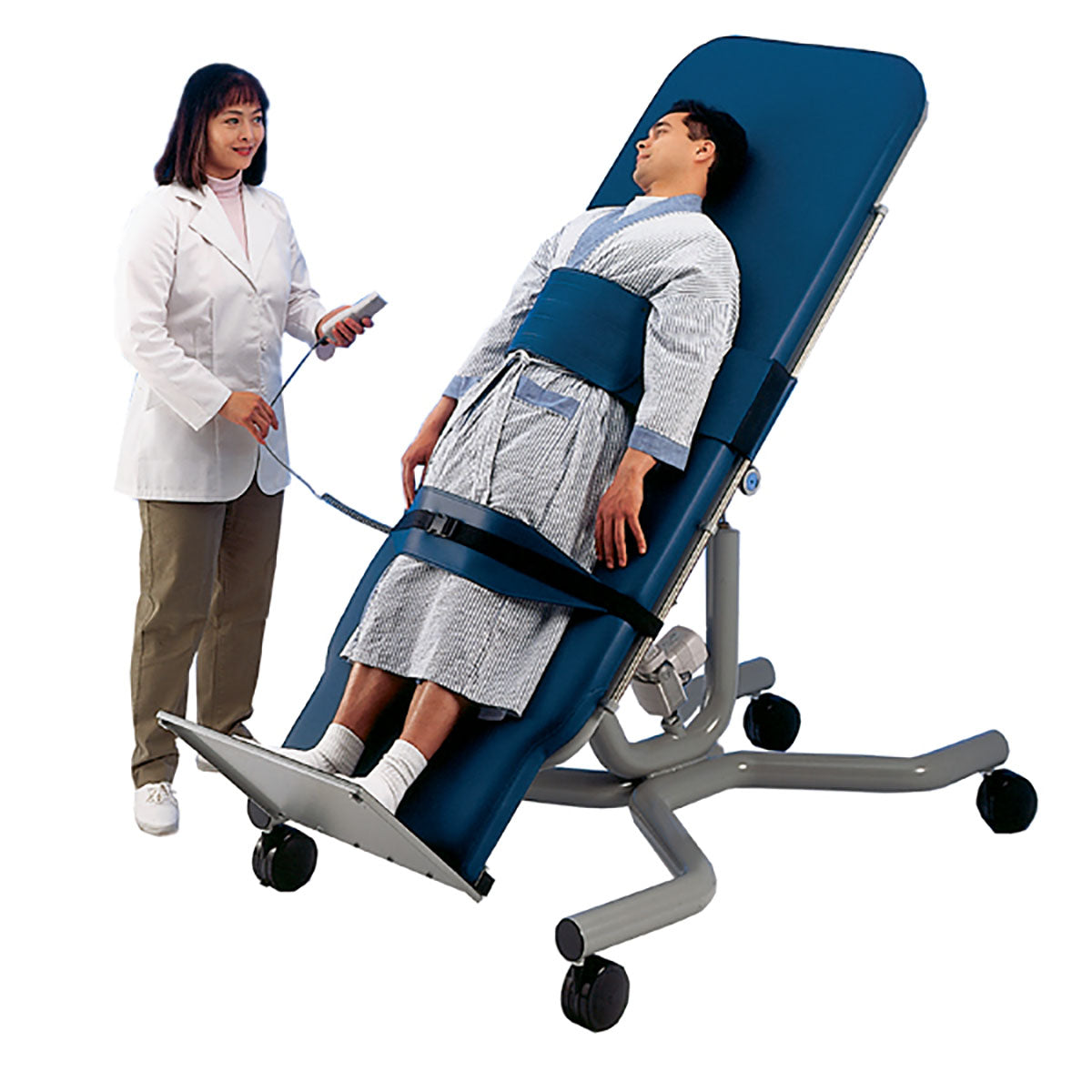 Tri W-G Tilt Table, Motorized, Wide Footboard, 28" x 78" x 33" - Specify Color
