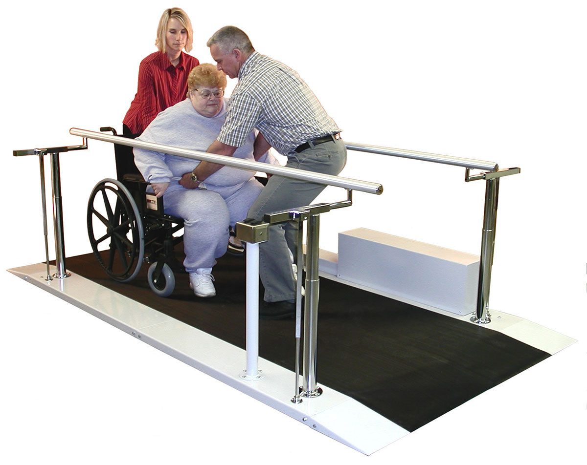 Tri W-G Bariatric Parallel Bars, Motorized Height and Width Adjustable, 10'