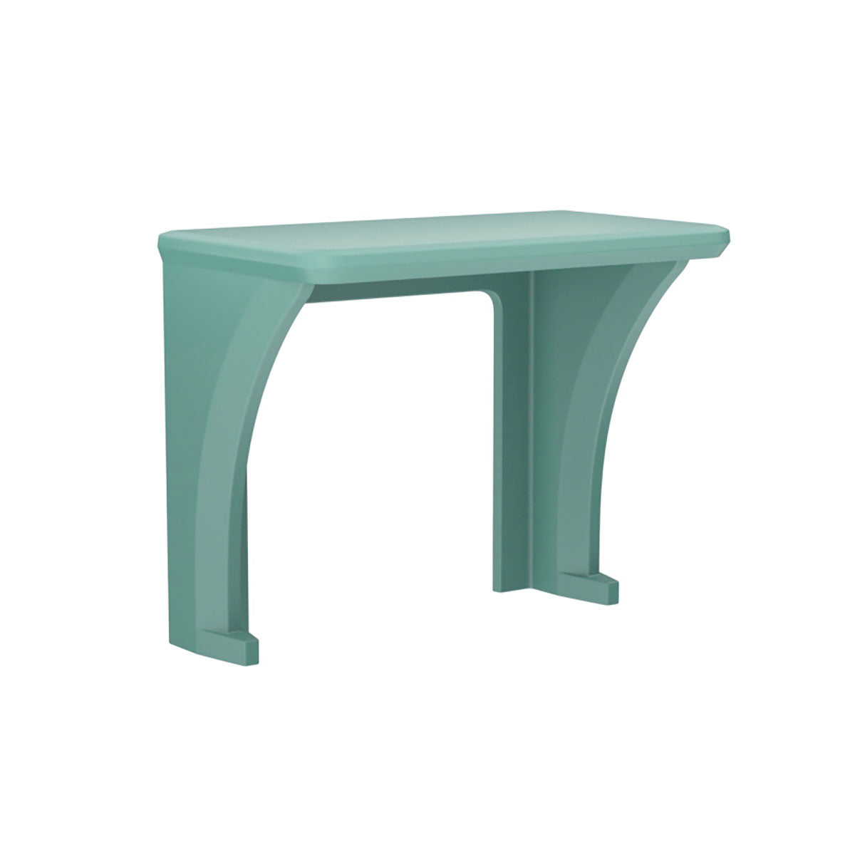 ADA Endurance Desk, All plastic, Wall/Floor Mounted, Aqua