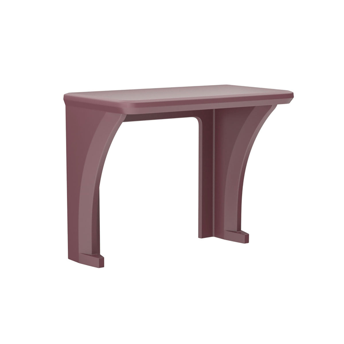 ADA Endurance Desk, All plastic, Wall/Floor Mounted, Burgundy