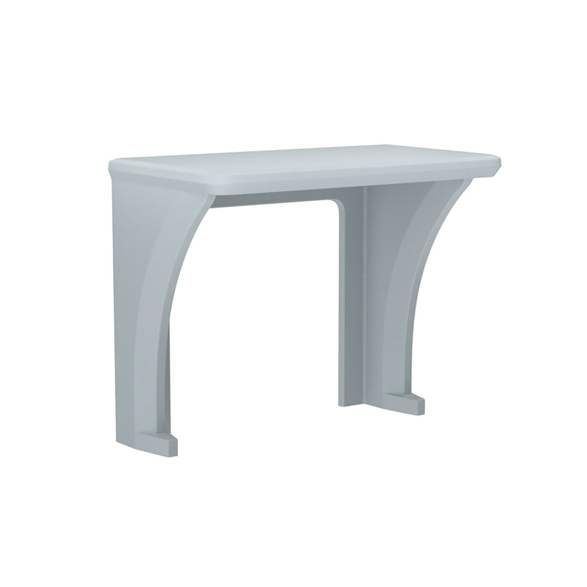 ADA Endurance Desk, All plastic, Wall/Floor Mounted, Gray