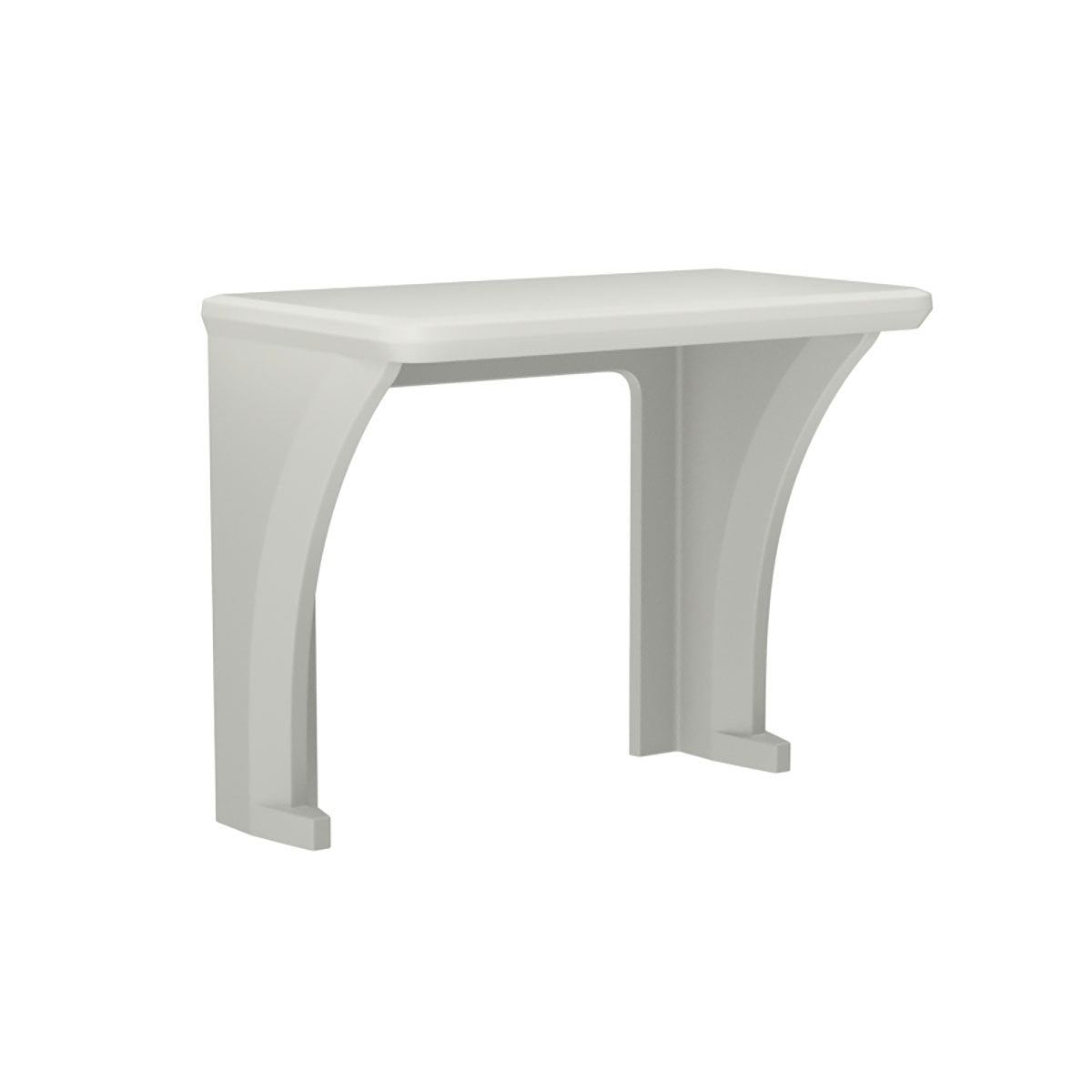 ADA Endurance Desk, All plastic, Wall/Floor Mounted, Stone Gray