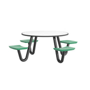 Anchor Table, 4 Green Seats, Round, 42"