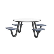 Anchor Table, 4 Midnight Blue Seats, Round, 42"