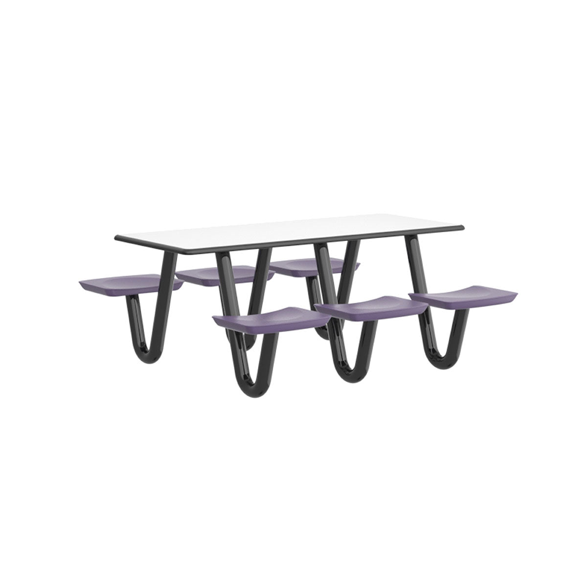 Anchor Table, 6 Indigo Seats, Rectangle, 30" x 72"