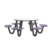 Anchor Table, 6 Indigo Seats, Round, 48"