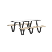 Anchor Table, 6 Sand Seats, Rectangle, 30" x 72"