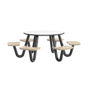 Anchor Table, 6 Sand Seats, Round, 48"
