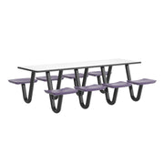 Anchor Table, 8 Indigo Seats, Rectangle, 30" x 96"