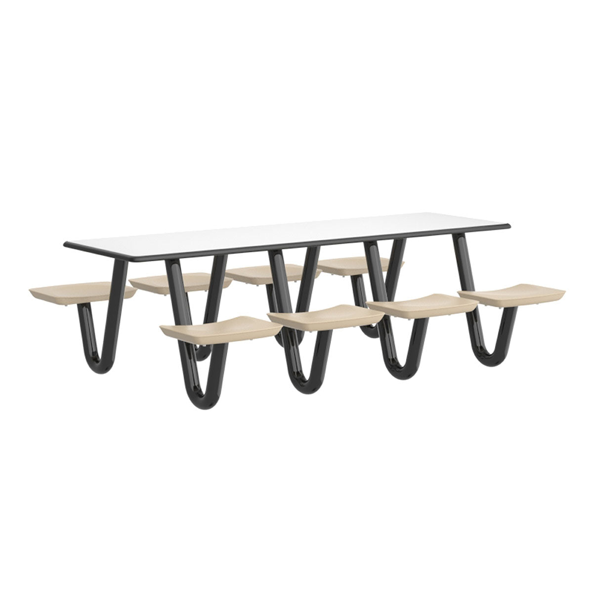 Anchor Table, 8 Sand Seats, Rectangle, 30" x 96"