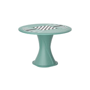 Endurance 42" Cascade All Plastic Table - Aqua with Game Top