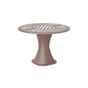 Endurance 42" Cascade All Plastic Table - Brown with Game Top