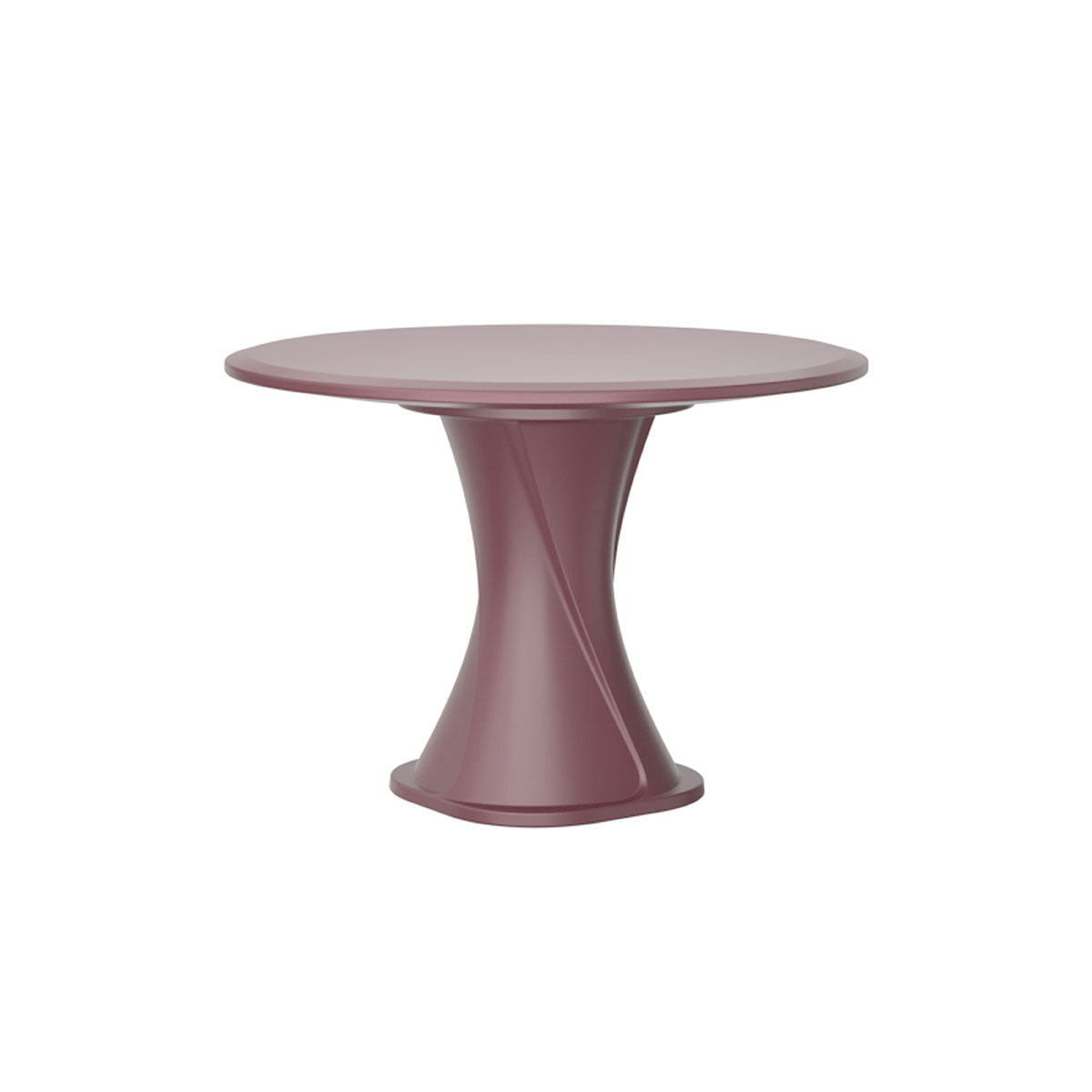 Endurance 42" Cascade All Plastic Table - Burgundy