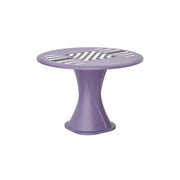 Endurance 42" Cascade All Plastic Table - Indigo with Game Top