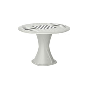 Endurance 42" Cascade All Plastic Table - Stone Gray with Game Top