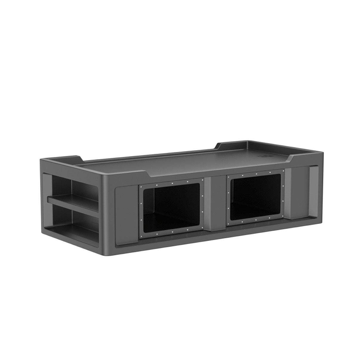 Endurance Bed 2.1 with side storage compartments, Black