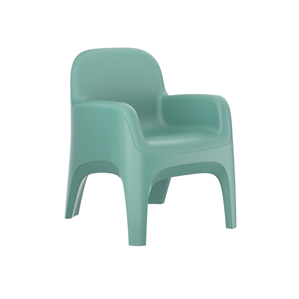 Endurance Crew Chair w/Arms, Includes Bolt Down Kit, Aqua