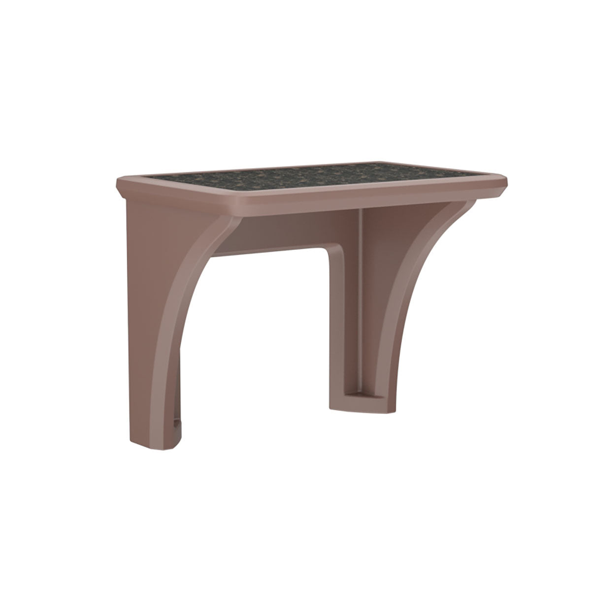Endurance Desk Laminate Top, Wall Mount, Brown