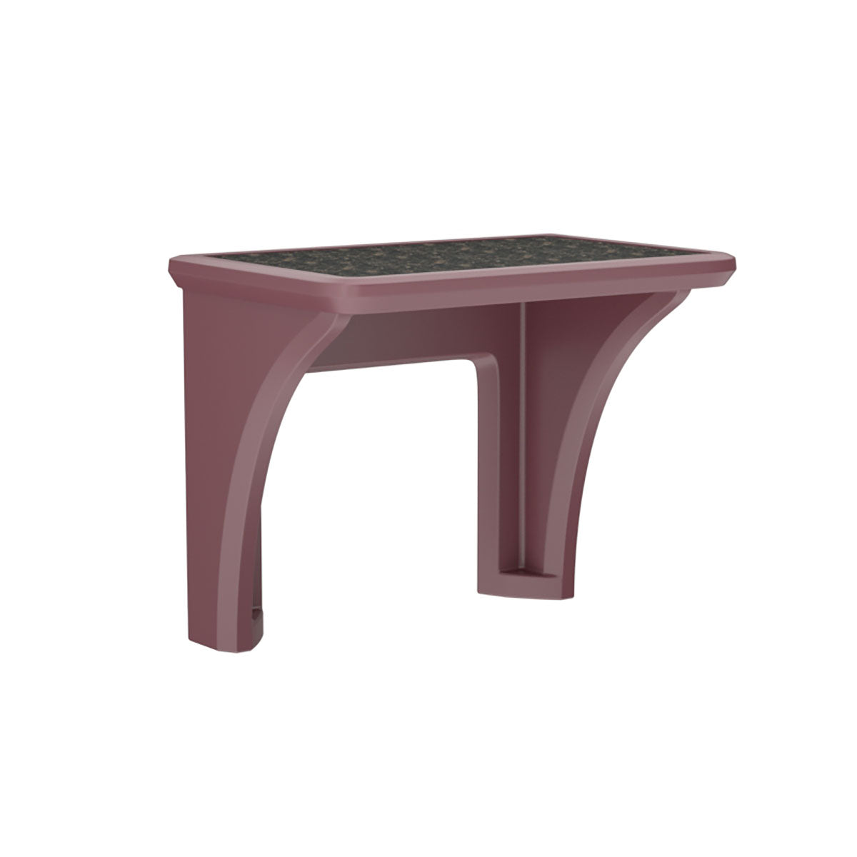 Endurance Desk Laminate Top, Wall Mount, Burgundy