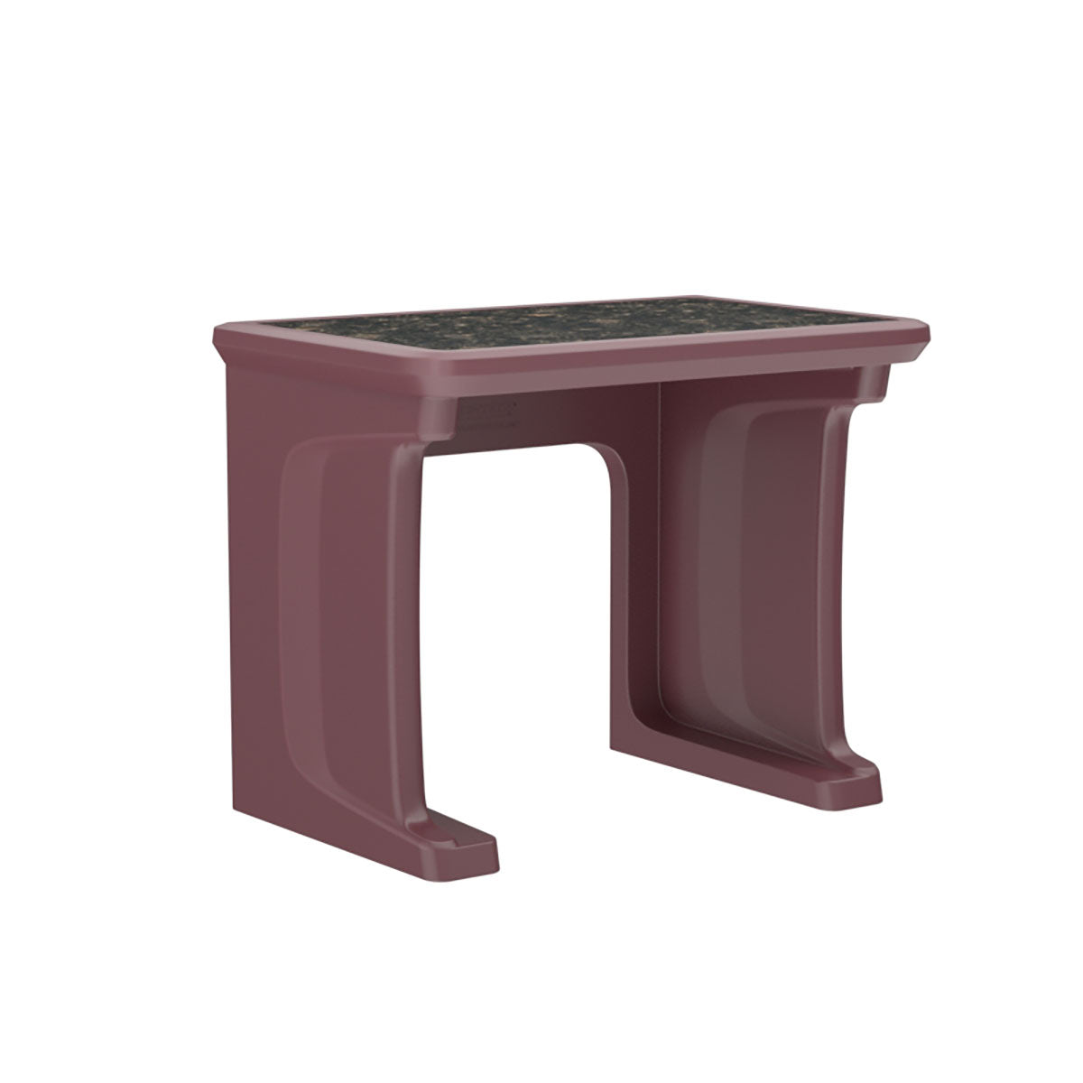 Endurance Desk, All plastic, Laminate Top, Standing/floor Mount, Burgundy