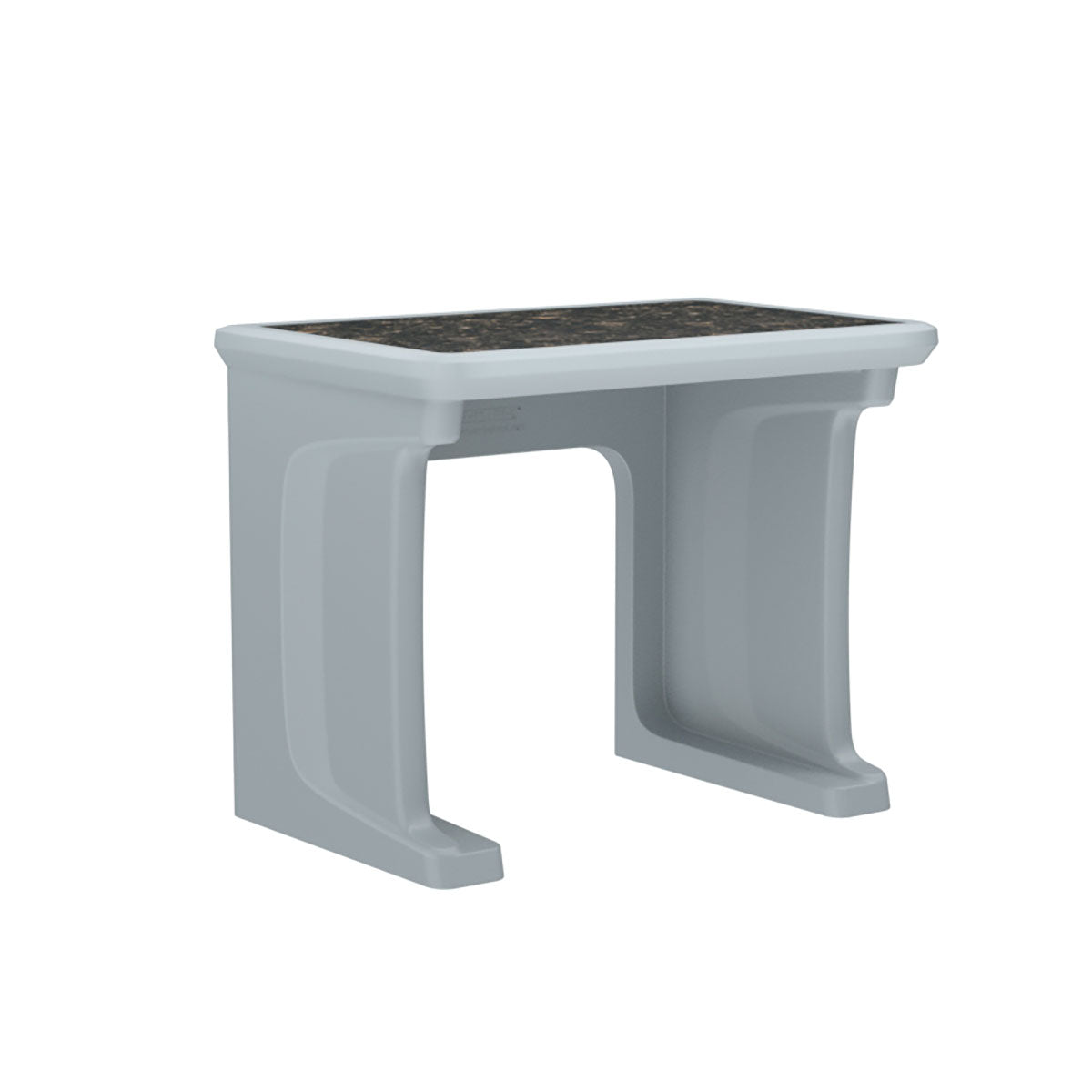Endurance Desk, All plastic, Laminate Top, Standing/floor Mount, Gray