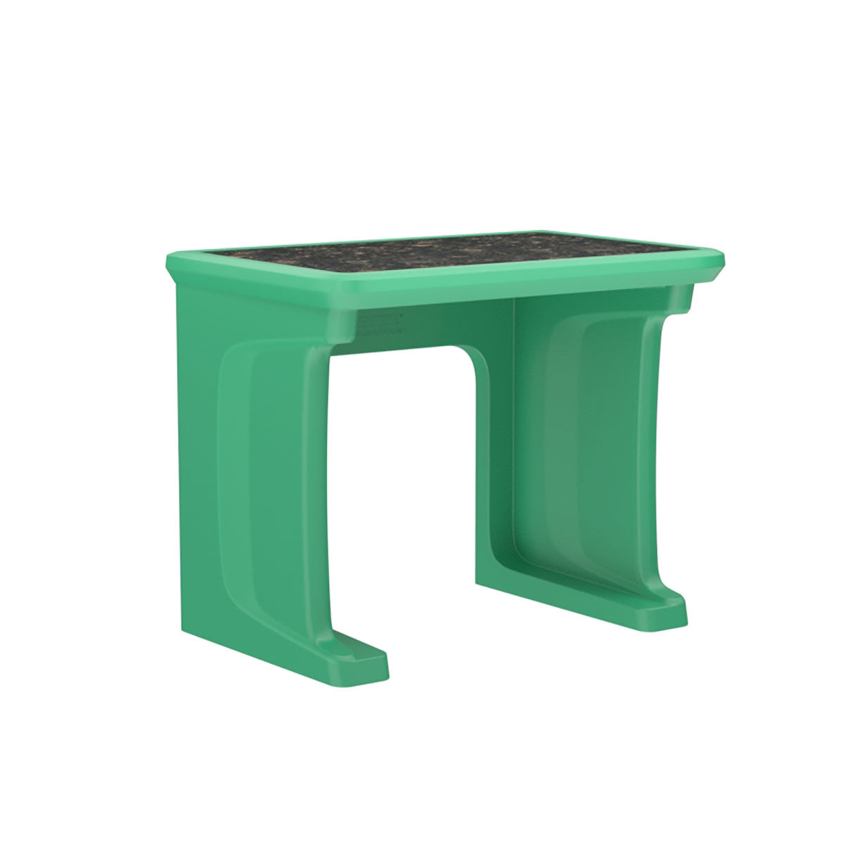 Endurance Desk, All plastic, Laminate Top, Standing/floor Mount, Green