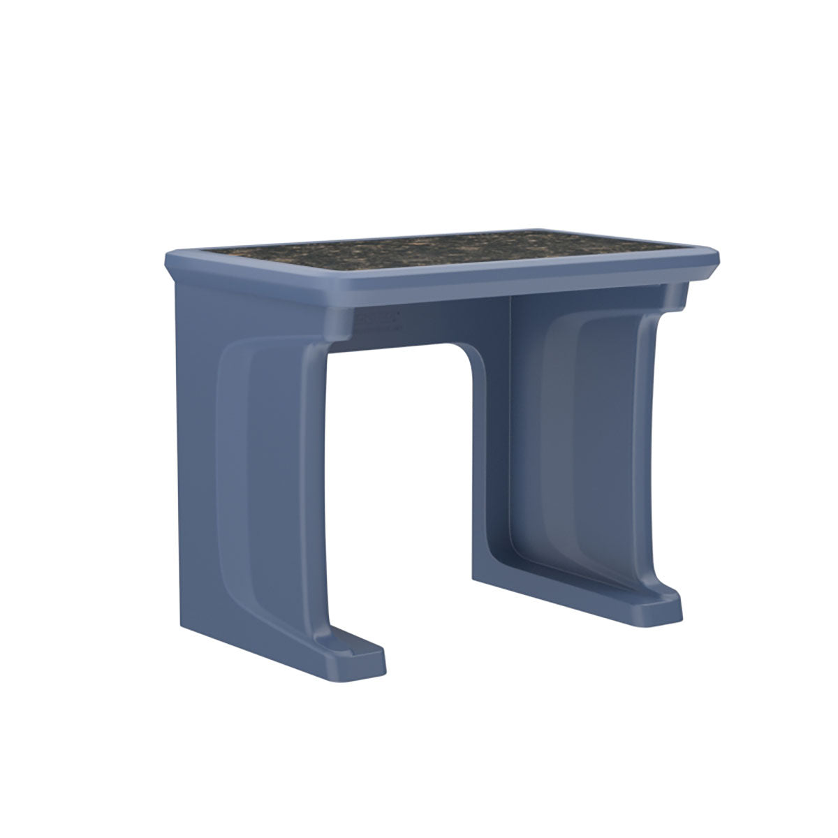 Endurance Desk, All plastic, Laminate Top, Standing/floor Mount, Midnight Blue