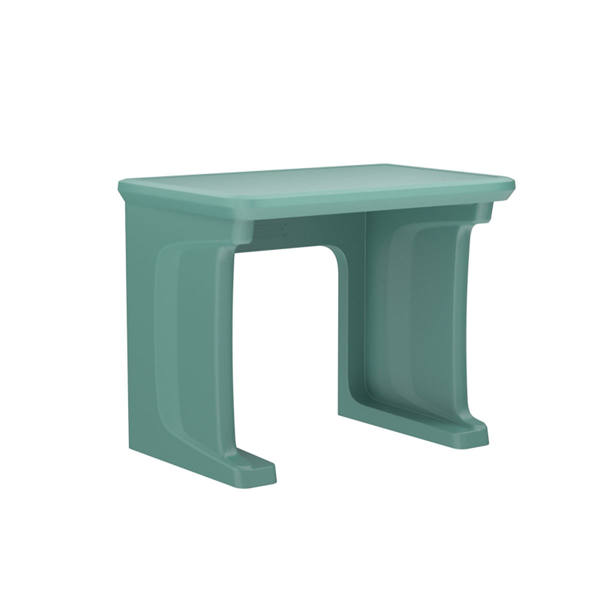 Endurance Desk, all plastic, standing/floor mount, Aqua