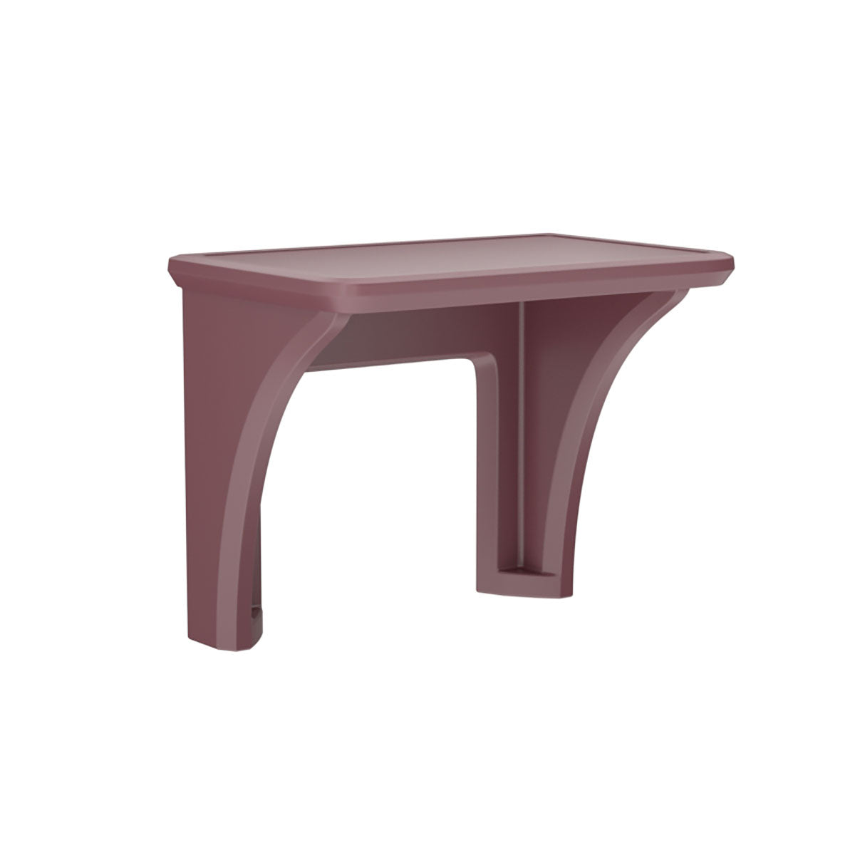 Endurance Desk, All plastic, Wall Mount, Burgundy