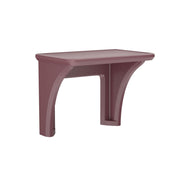 Endurance Desk, All plastic, Wall Mount, Burgundy