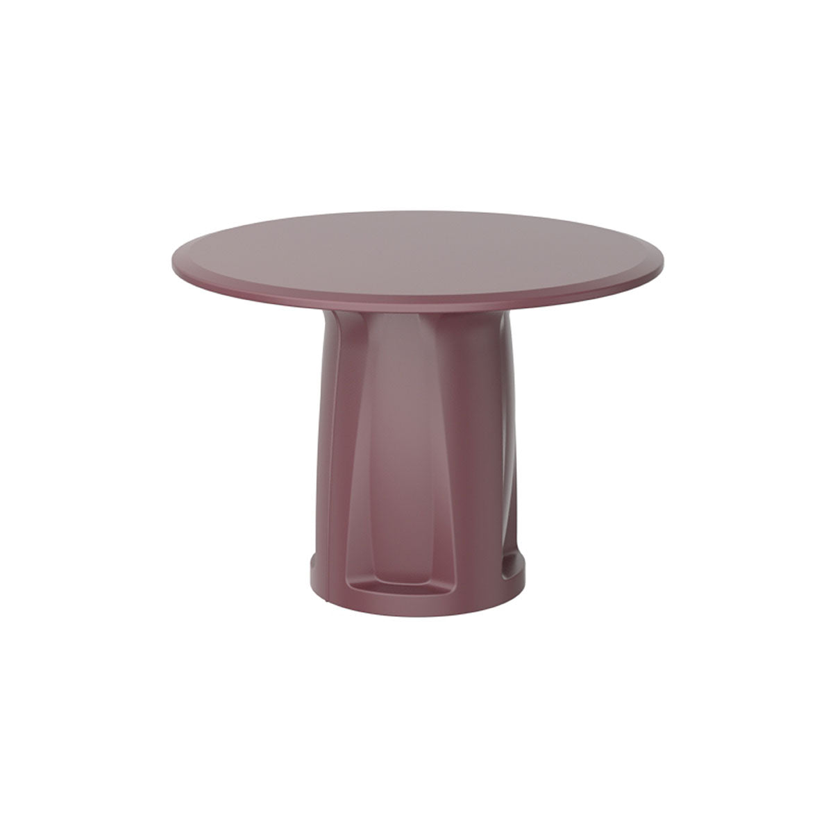 Endurance Round Base Table, 42" Round Top, Burgundy