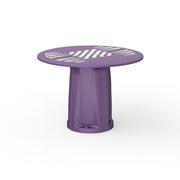 Endurance Round Base Table, 42" Round Top, Game Top, Indigo