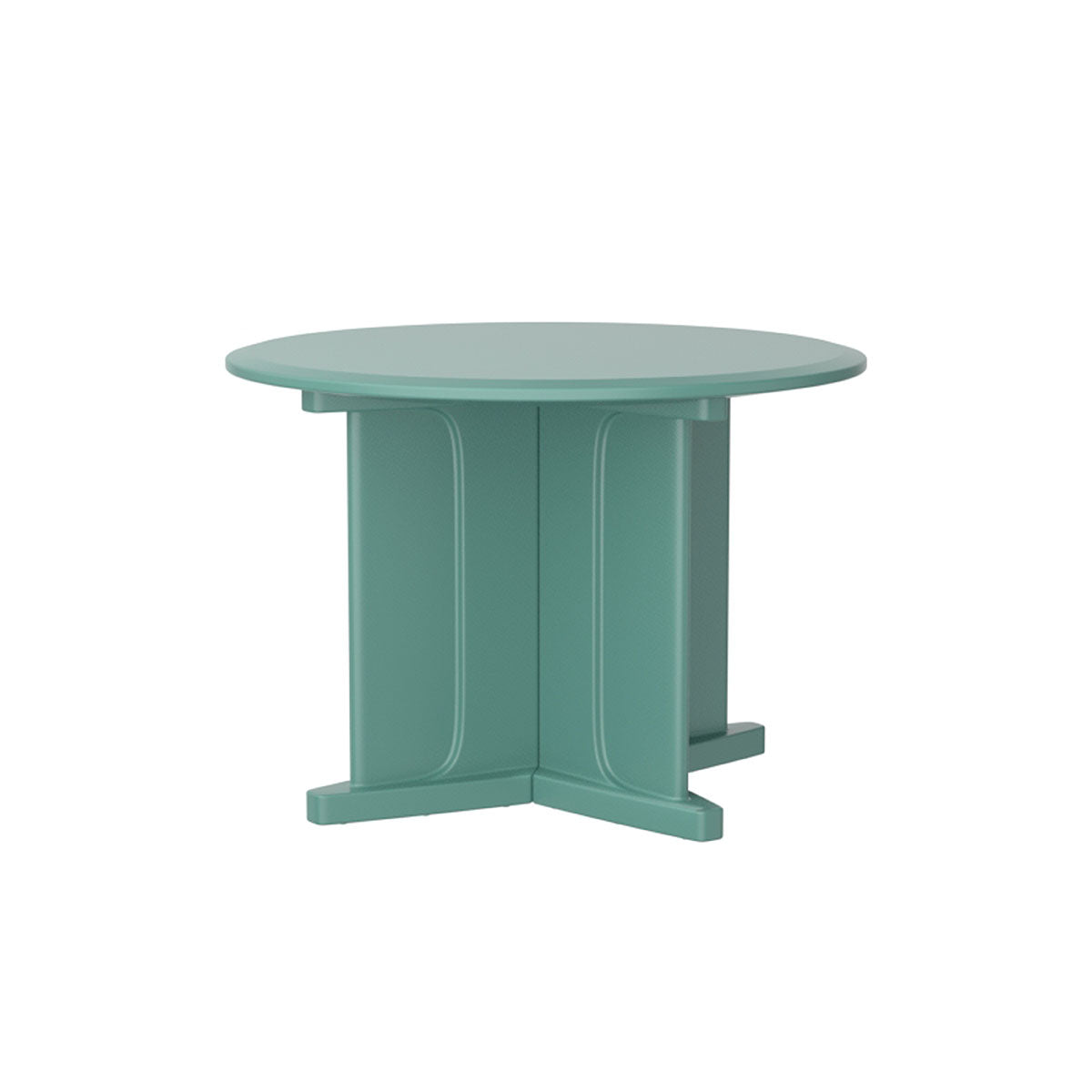 Endurance Table 42" Round X-Base Flame Retardant, Aqua