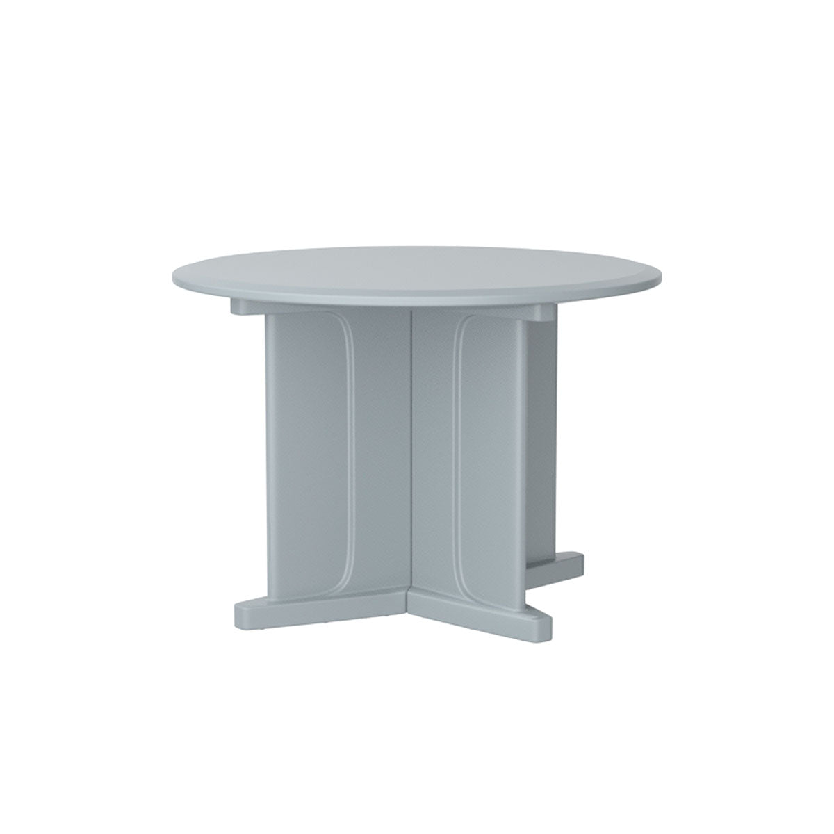 Endurance Table 42" Round X-Base Flame Retardant, Gray
