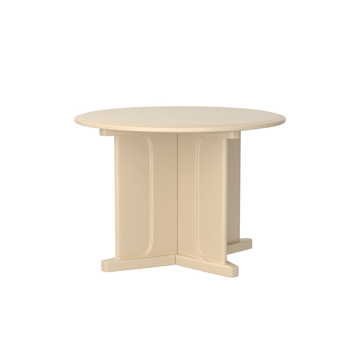 Endurance Table 42" Round X-Base Flame Retardant, Sand