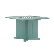 Endurance Table 42" Square X-Base Flame Retardant Game Top, Aqua