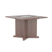 Endurance Table 42" Square X-Base Flame Retardant Game Top, Brown