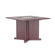 Endurance Table 42" Square X-Base Flame Retardant Game Top, Burgundy