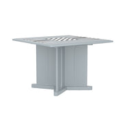 Endurance Table 42" Square X-Base Flame Retardant Game Top, Gray