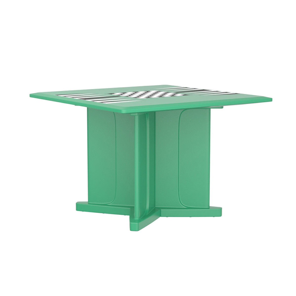 Endurance Table 42" Square X-Base Flame Retardant Game Top, Green