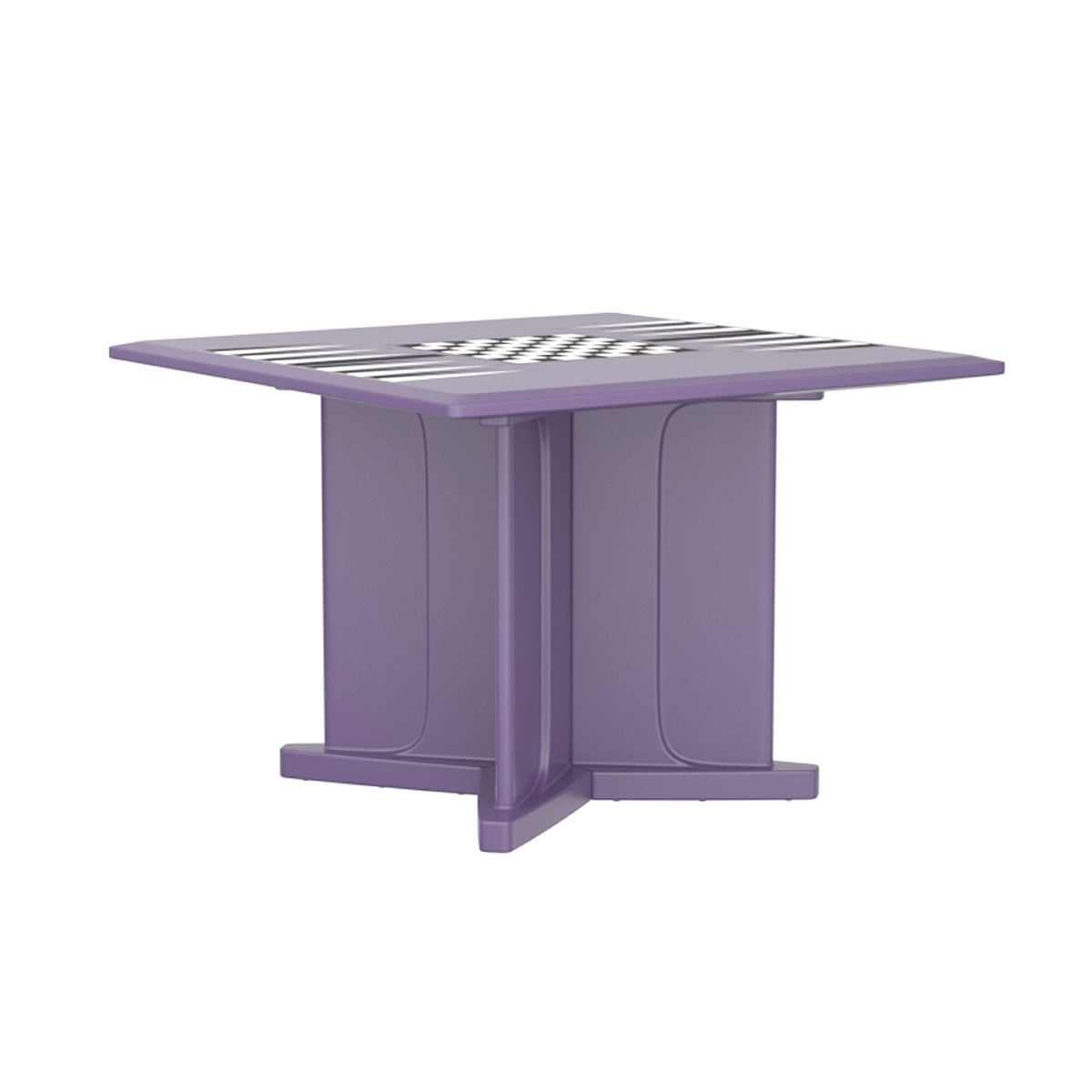 Endurance Table 42" Square X-Base Flame Retardant Game Top, Indigo